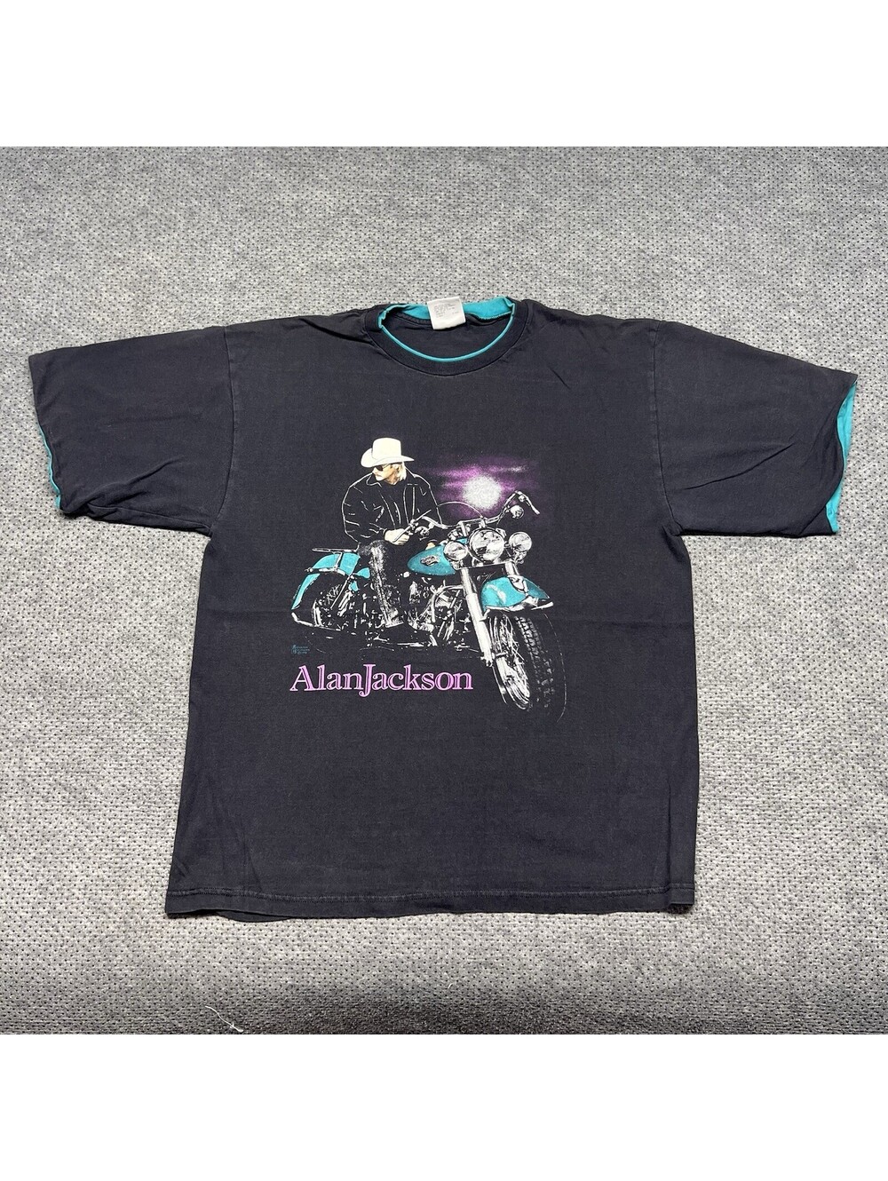 Vintage 1992 Alan Jackson A Lot About Livin Tour T-Shirt XL Rare Men’s Concert